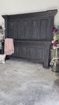 Chalet King Paneled Bed-Handrubbed Black