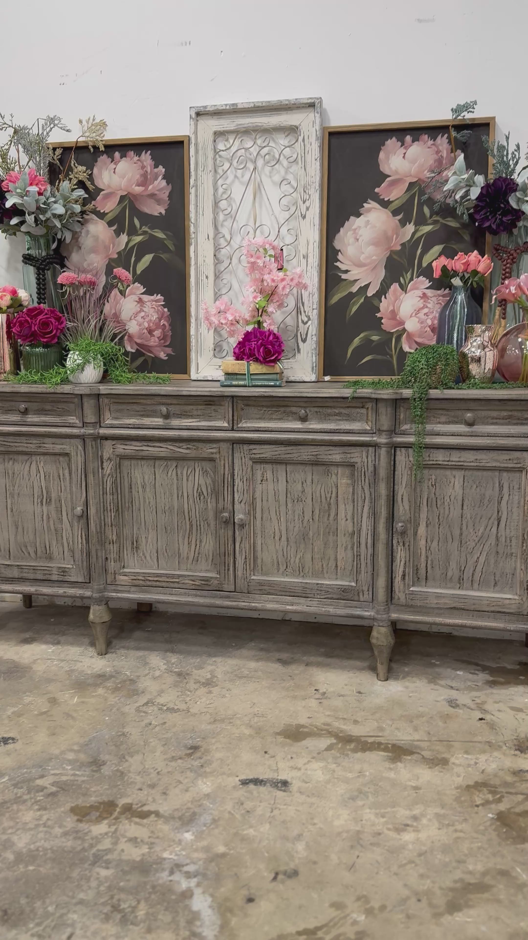 Celine 4 Door Console-Inkstone