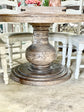 63" Bonanza Pedestal Round Dining Table - Sand