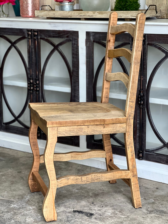 Trestle Wooden Counter Chair