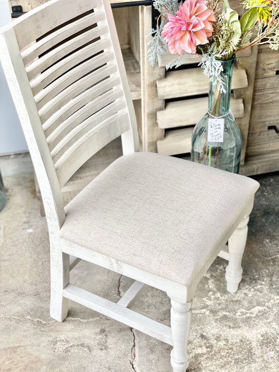 Harp Ladder Chairs-Light Beige Upholstery