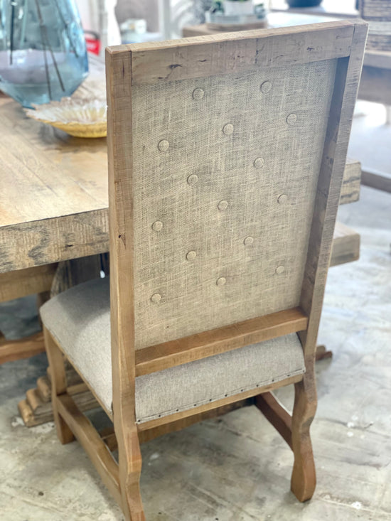 Trestle Tufted Deconstructed Chair
