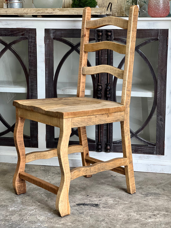Trestle Wooden Counter Chair