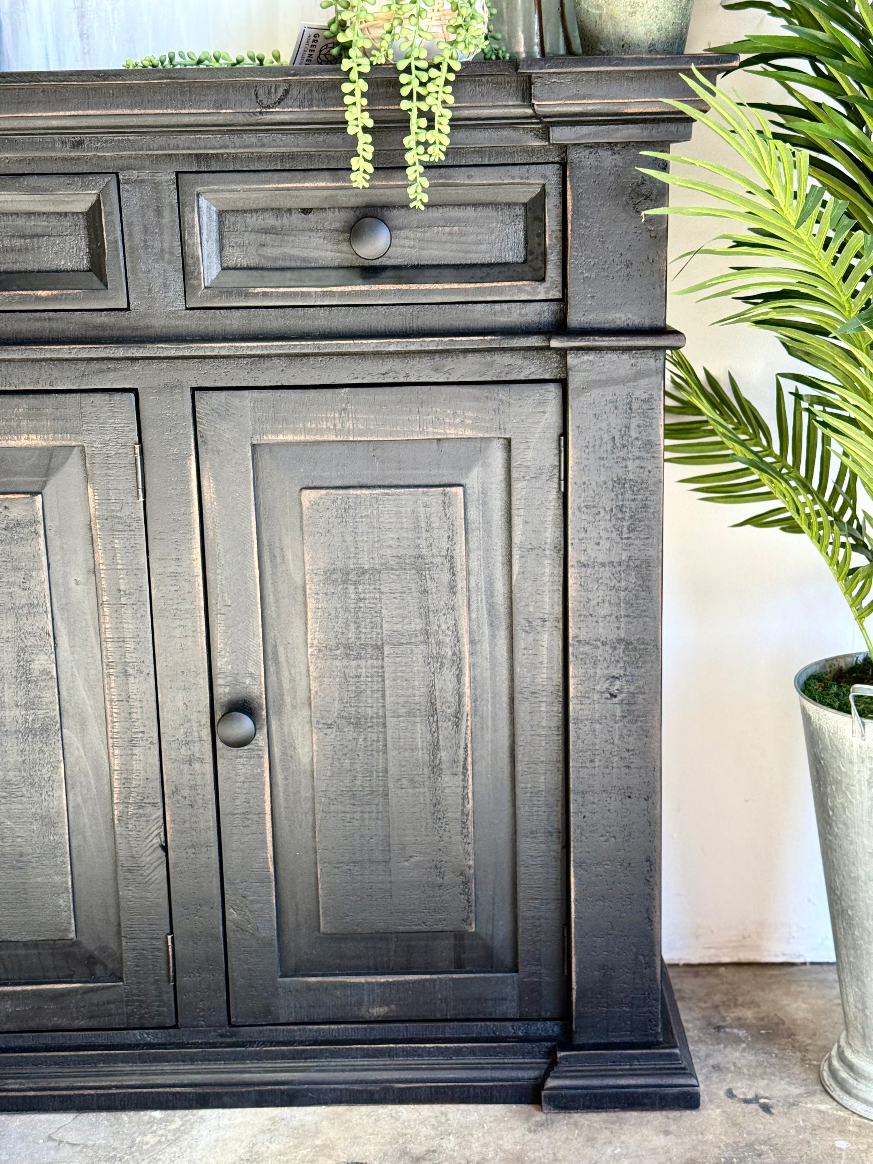 Savannah Sideboard-Handrubbed Black