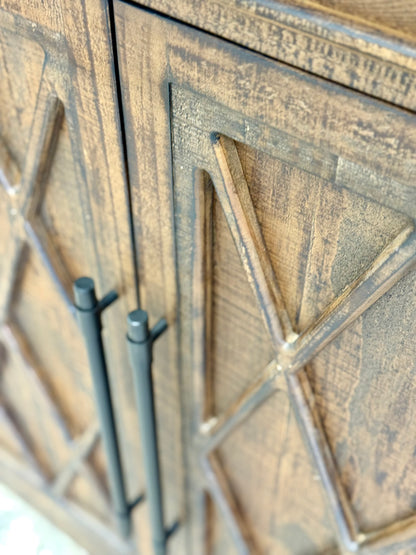 Grace 2 Door Cabinet-Pecan