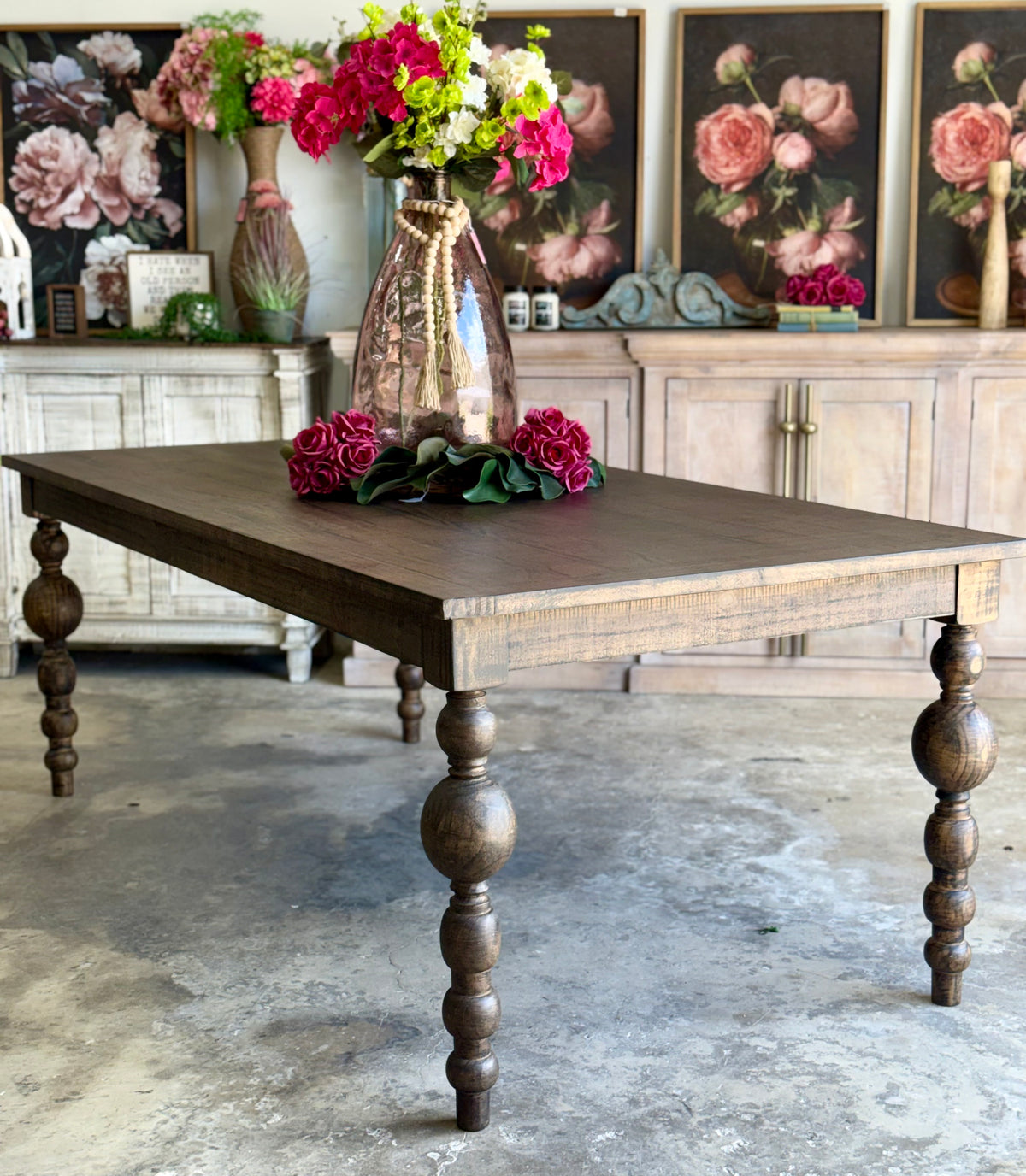 Sophie 7 Foot Dining Table With 8 Chairs-Honeywood™