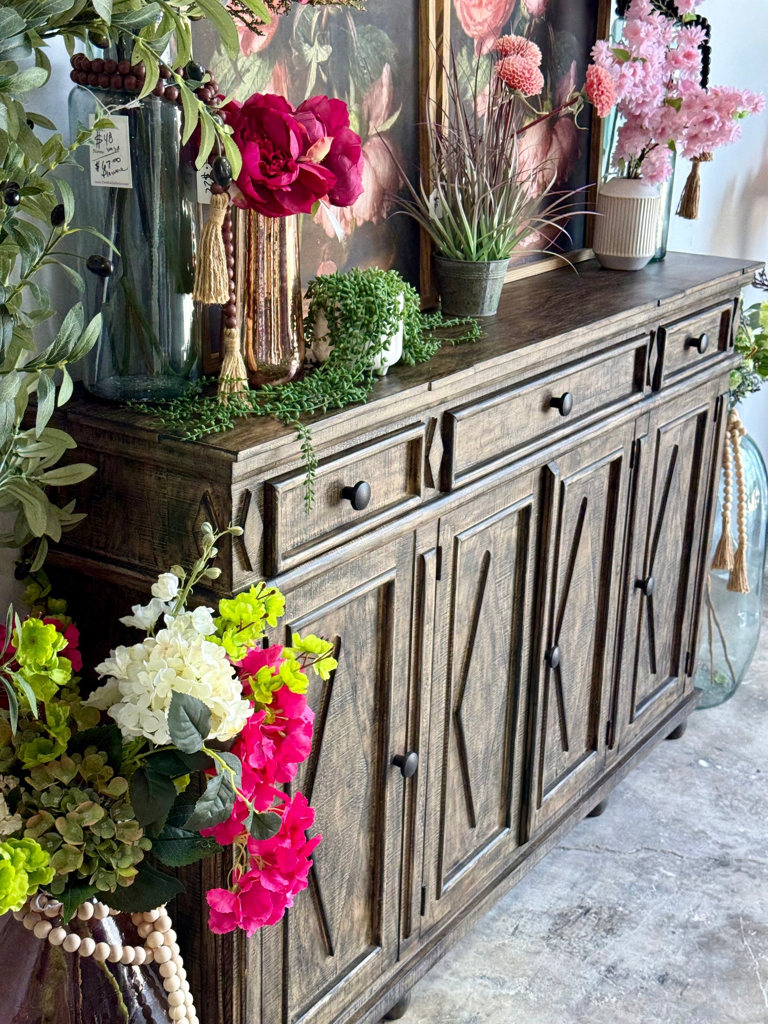 Julia 4 Door Console-Pecan™