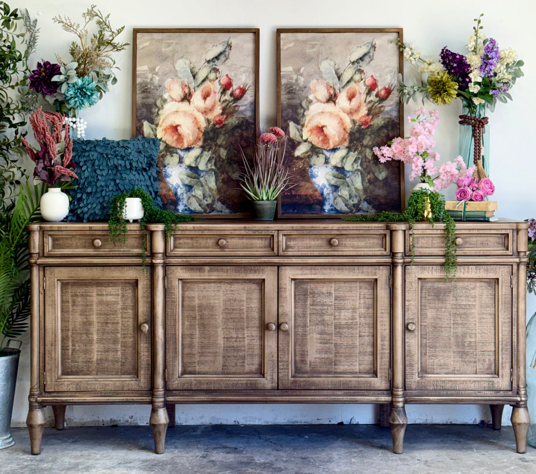 Celine 4 Door Console-Sandstone