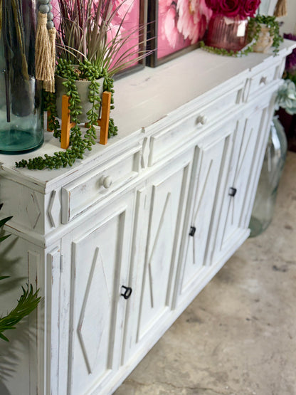 Julia 4 Door Console-Whisper White
