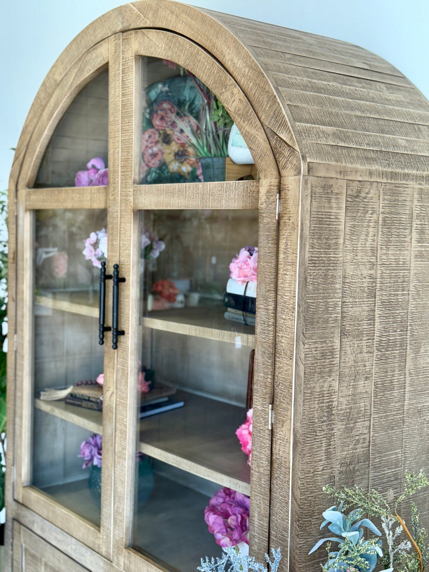 Rose Domed Vitrine-Warm Sandstone