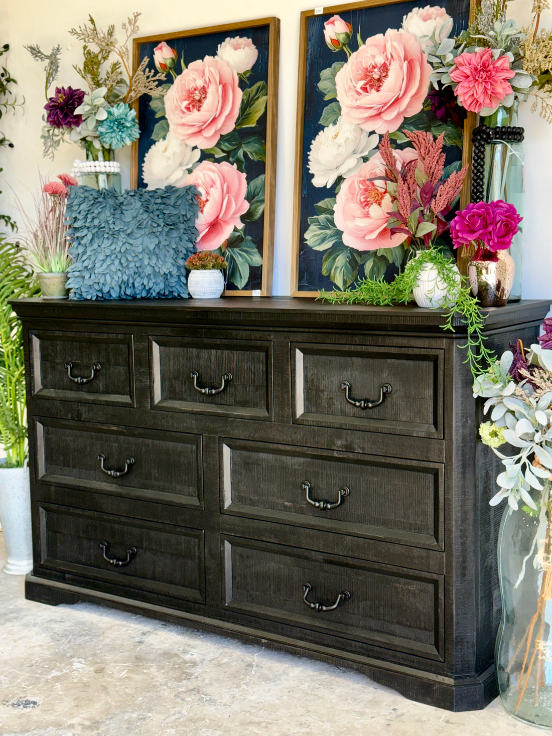 Willow Dresser-Handrubbed Black
