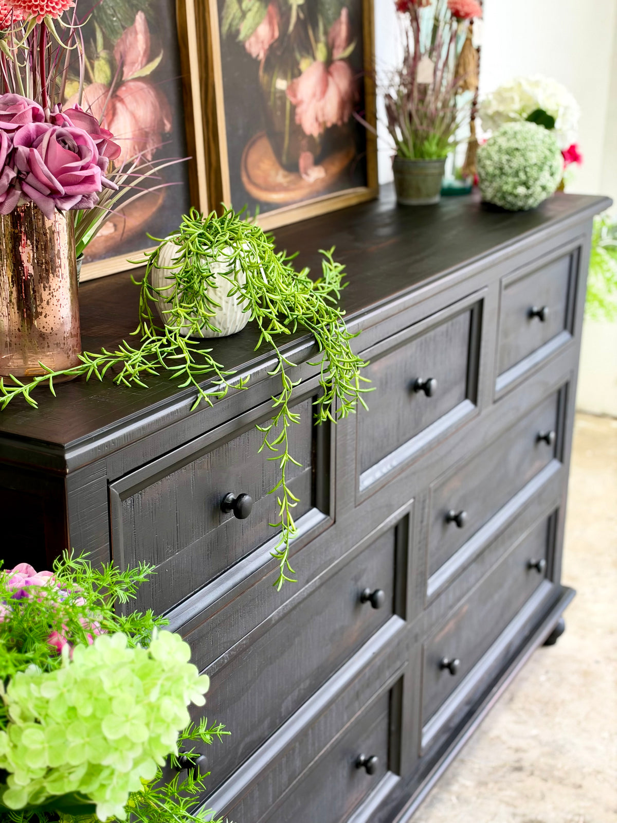 Adele Dresser-Handrubbed Black