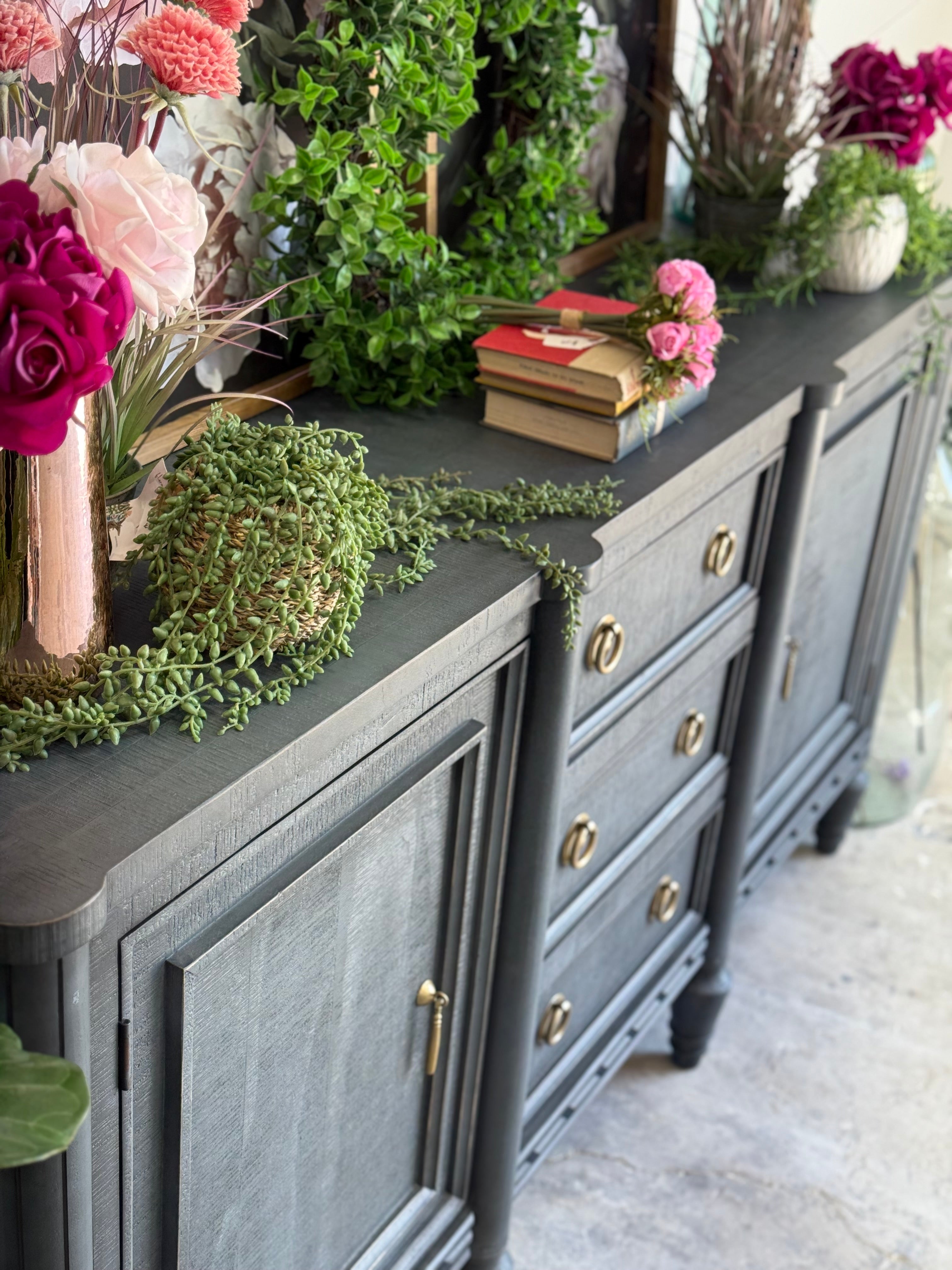 Juliette Console-Blue Haze™/Gold