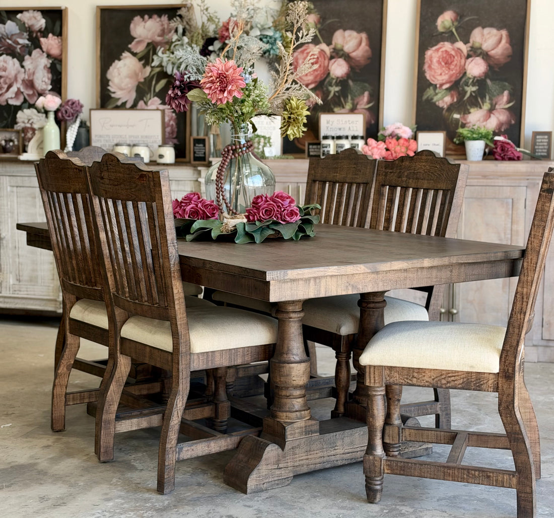 Ella 76" Dining Table Set With Chairs-Honeywood™