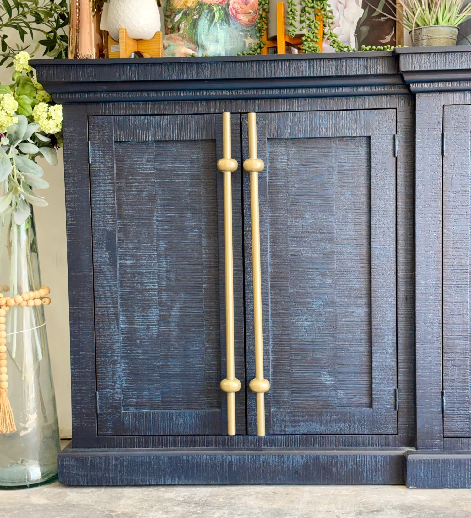 Kylie Console-Deep Blue/Gold