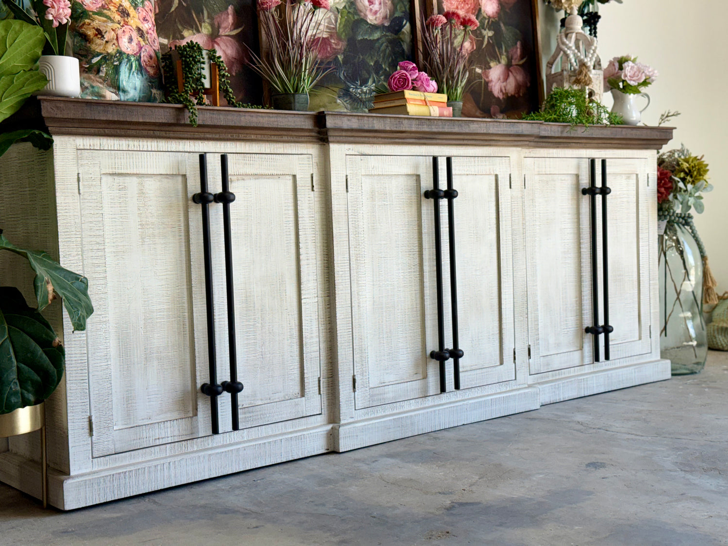 Kylie Console-White Wheat/Honeywood™