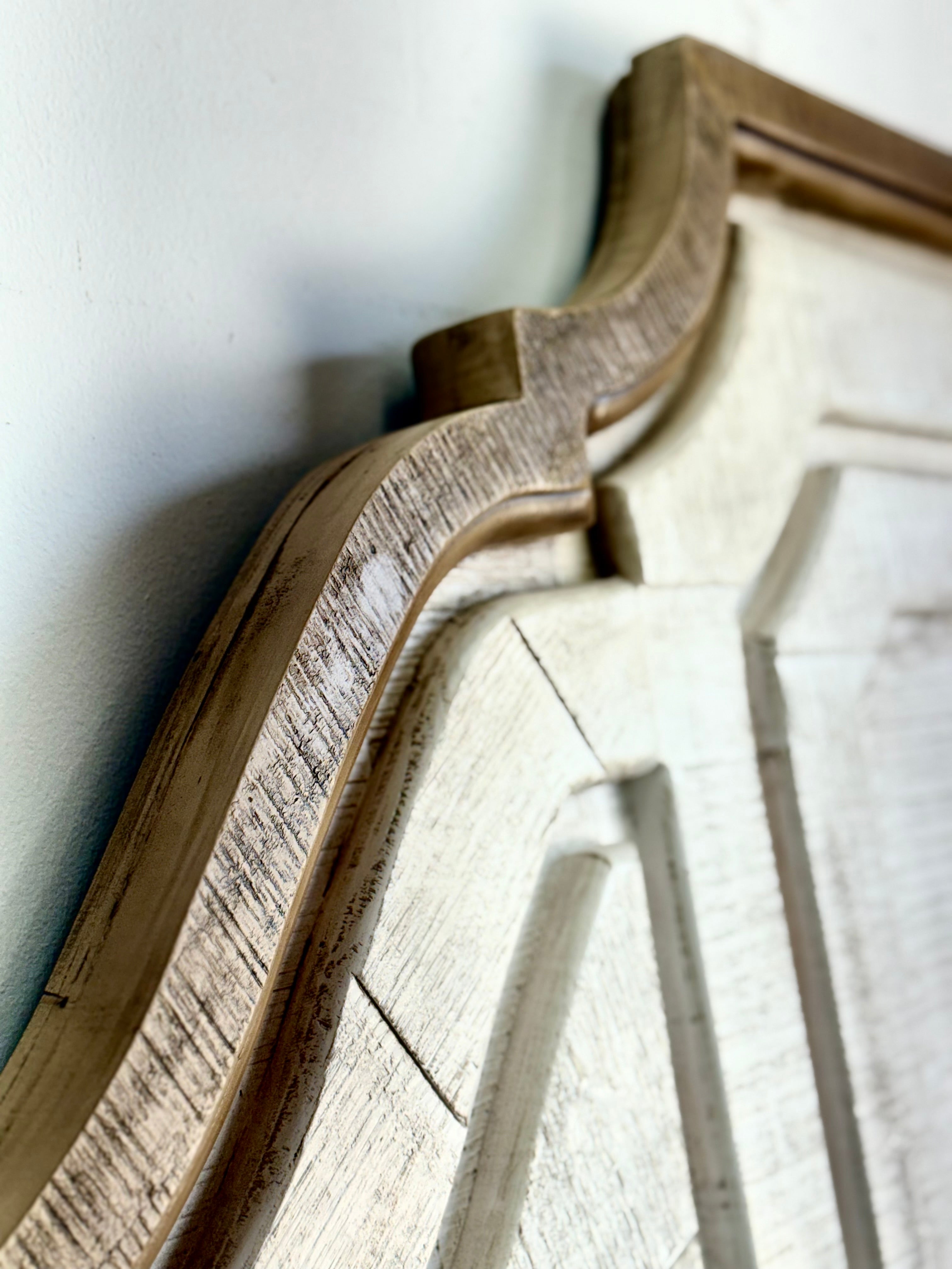 Eden King Bed-White Wheat/Sandstone