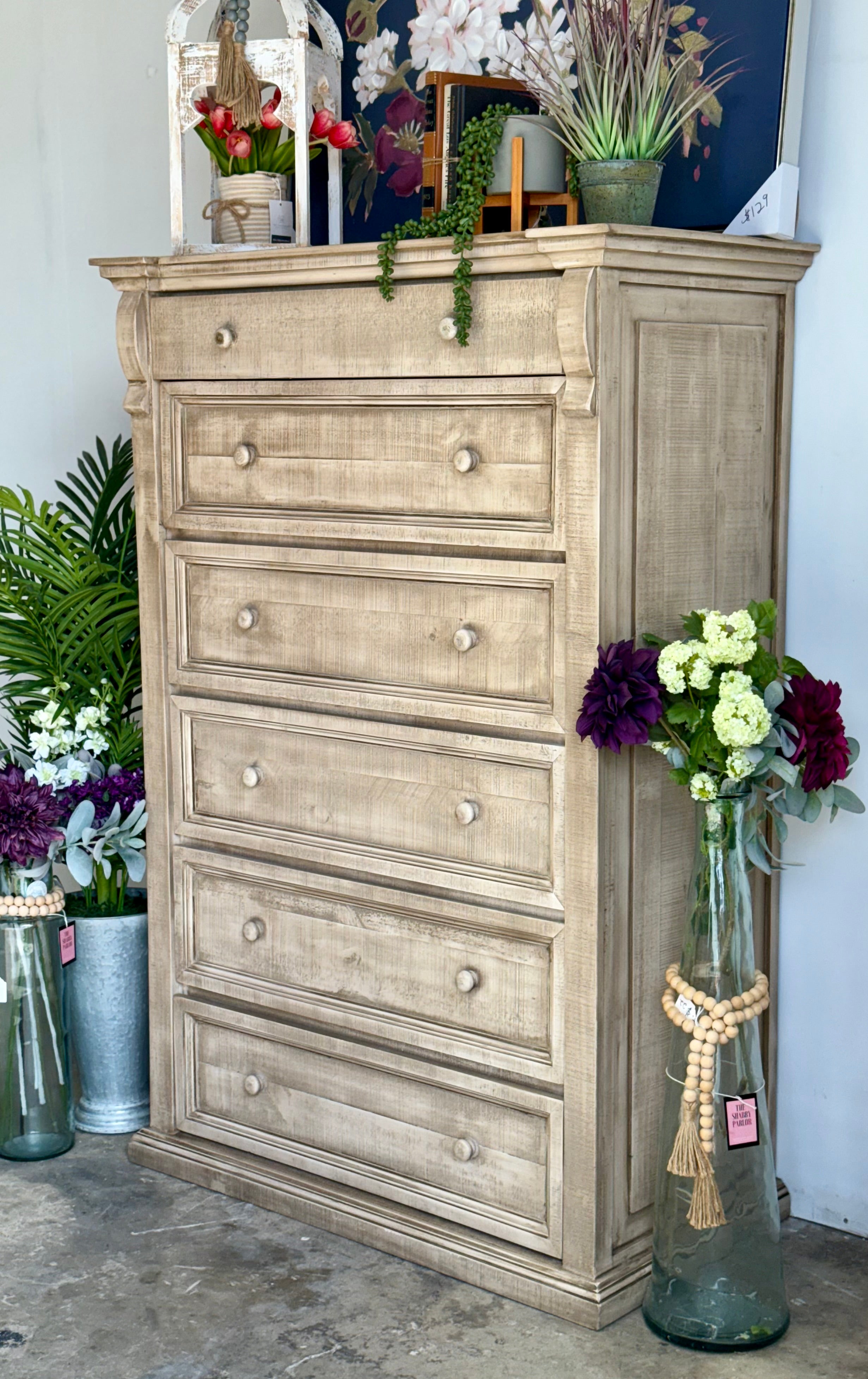 Jasmine Chest of Drawers-Dove
