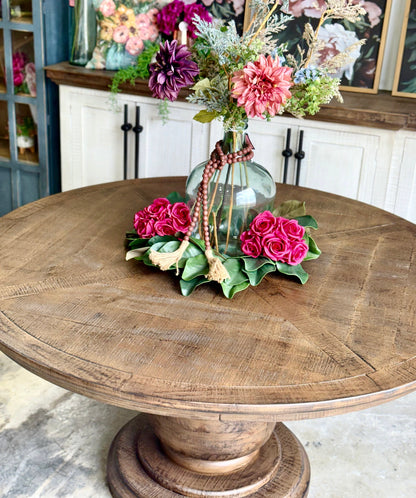 Lilly 60" Round Pedestal Dining Table-Honeywood™