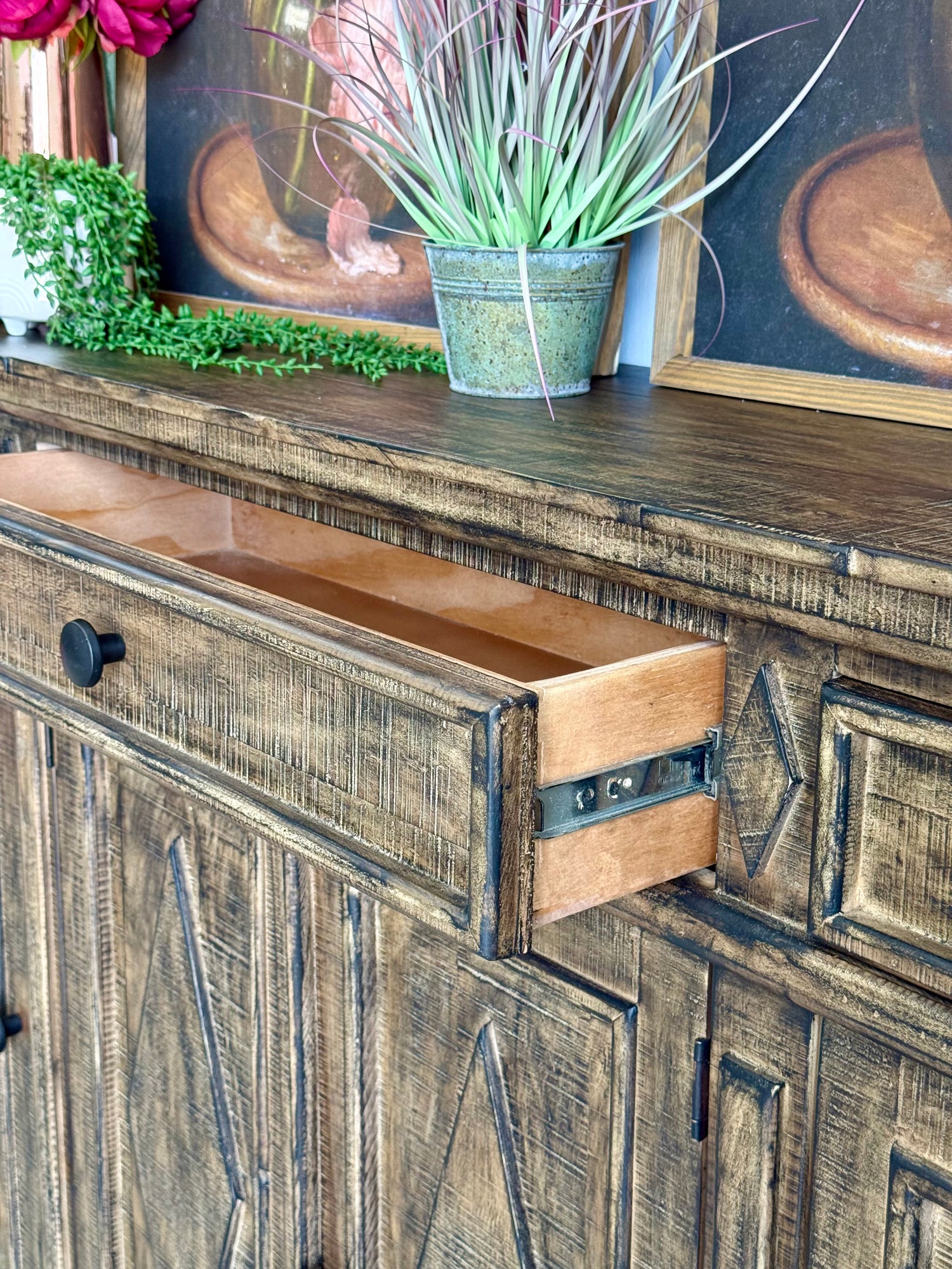 Julia 4 Door Console-Pecan™