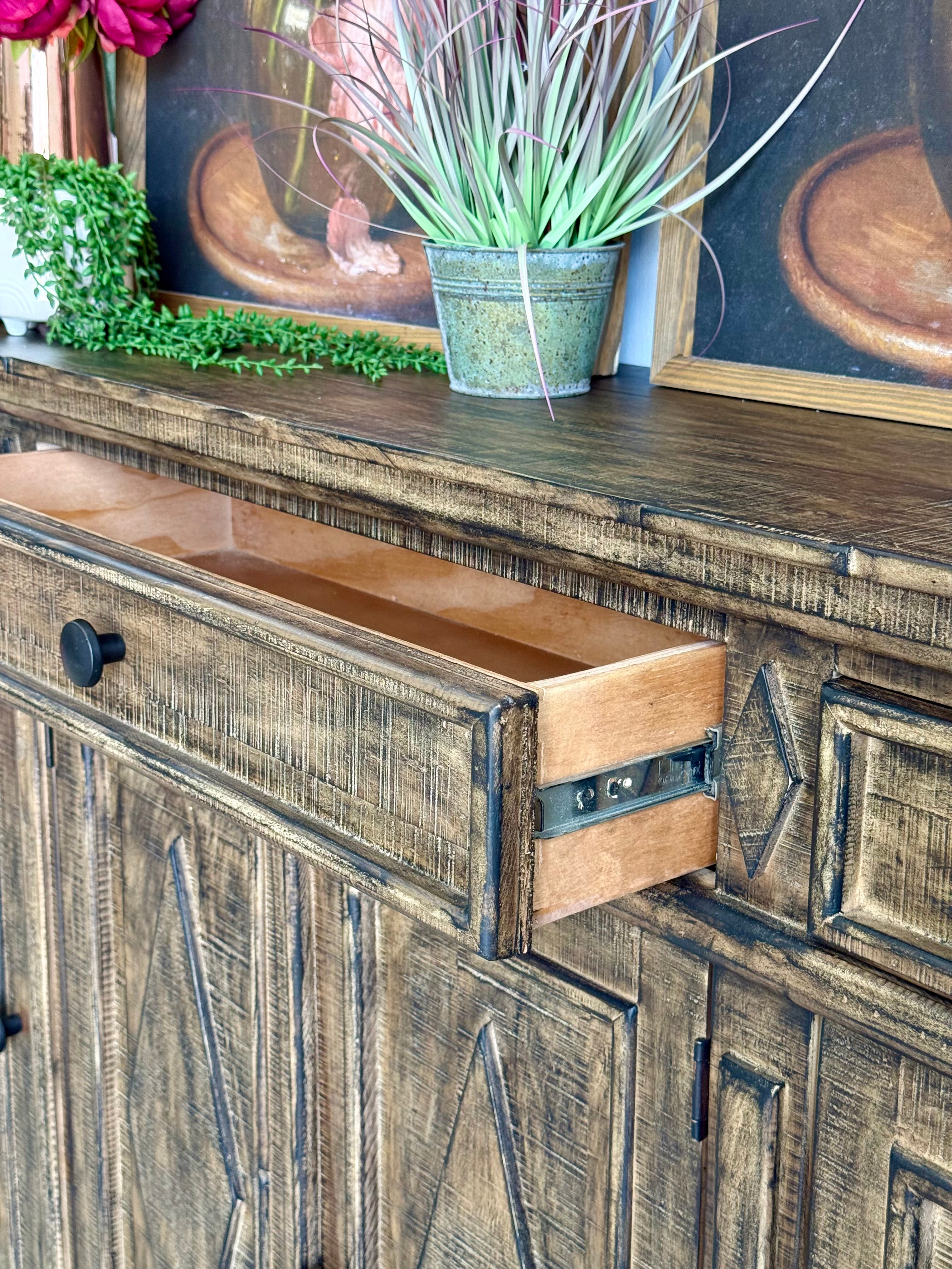 Julia 4 Door Console-Pecan™