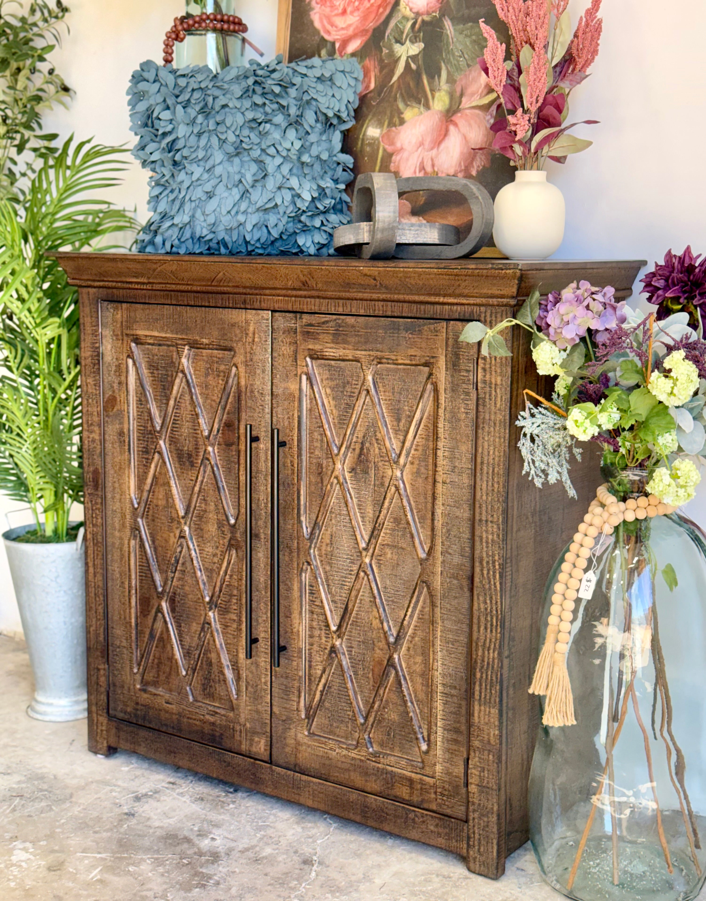Grace 2 Door Cabinet-Honeywood