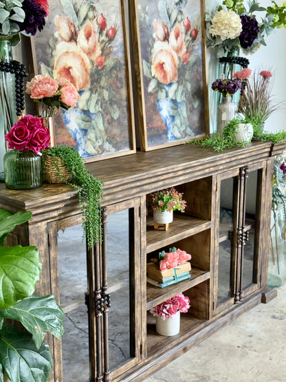 Blakely 4 Door Console-Pecan