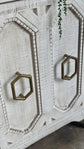 Cora Console-White Wheat/Gold