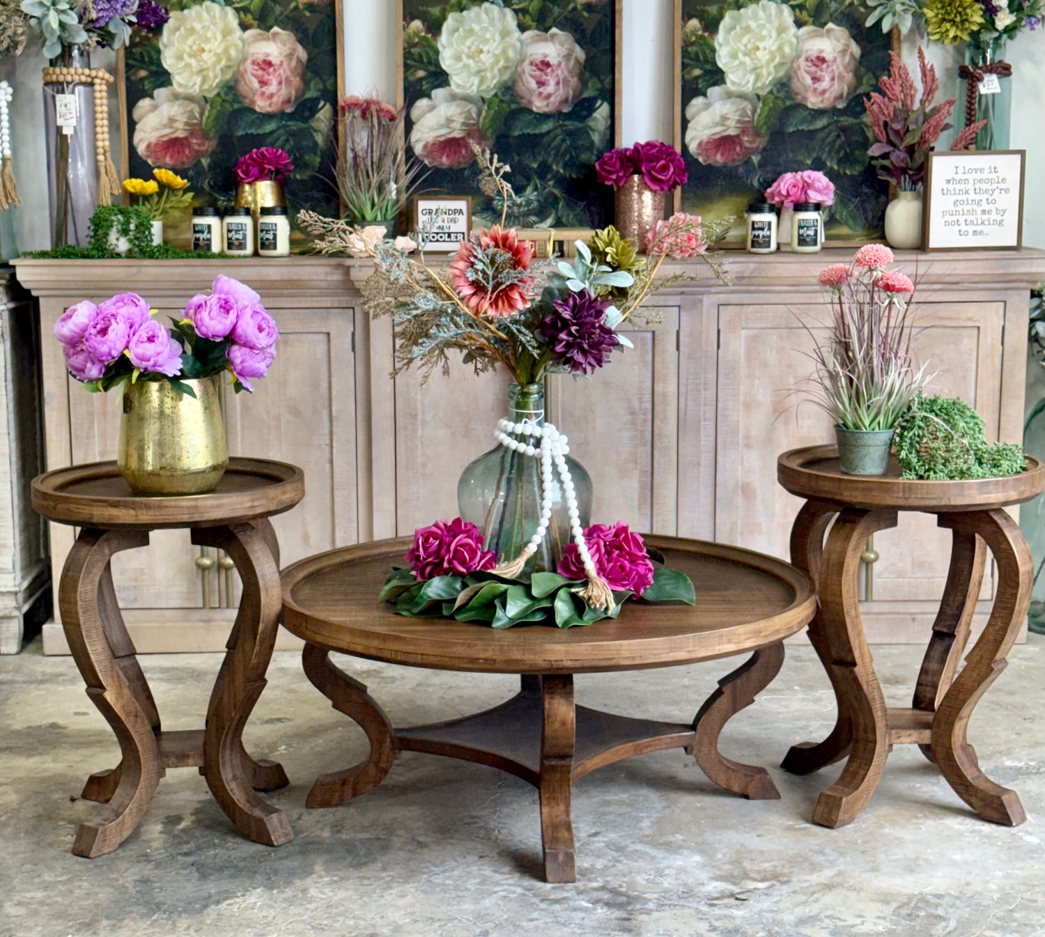 Delaney Round Coffee Table-Timber™