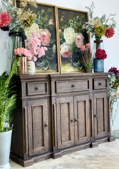 Lindsey 4-Door Console-Cinderwood