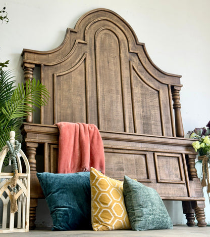 Madison Queen Bed-Timber