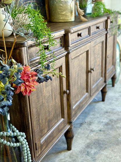 Celine 4 Door Console-Pecan
