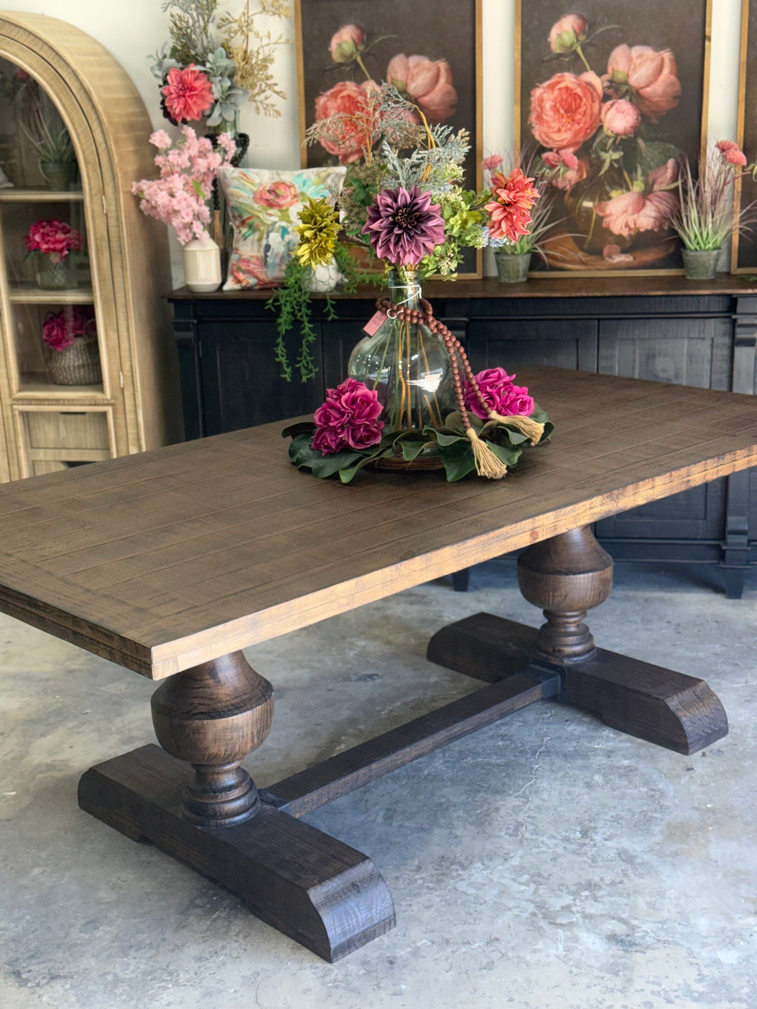 Hannah 7 Foot Dining Table-Honeywood