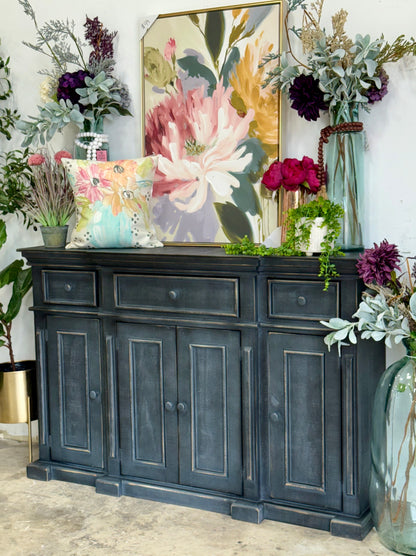 Lindsey 4-Door Console-Dark Blue Haze™