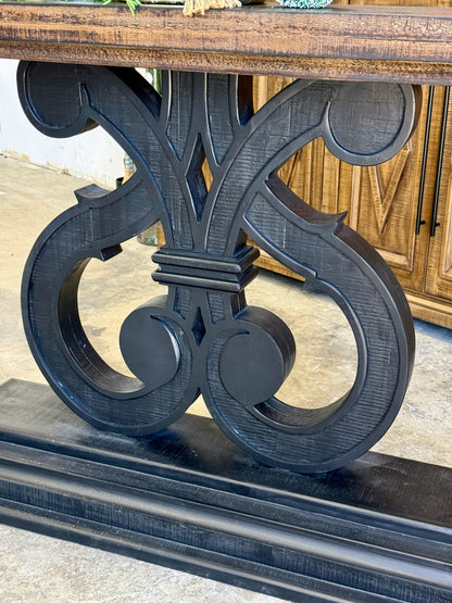 Harp Entryway-Black/Honeywood