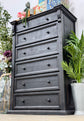 Jasmine Chest of Drawers-Handrubbed Black