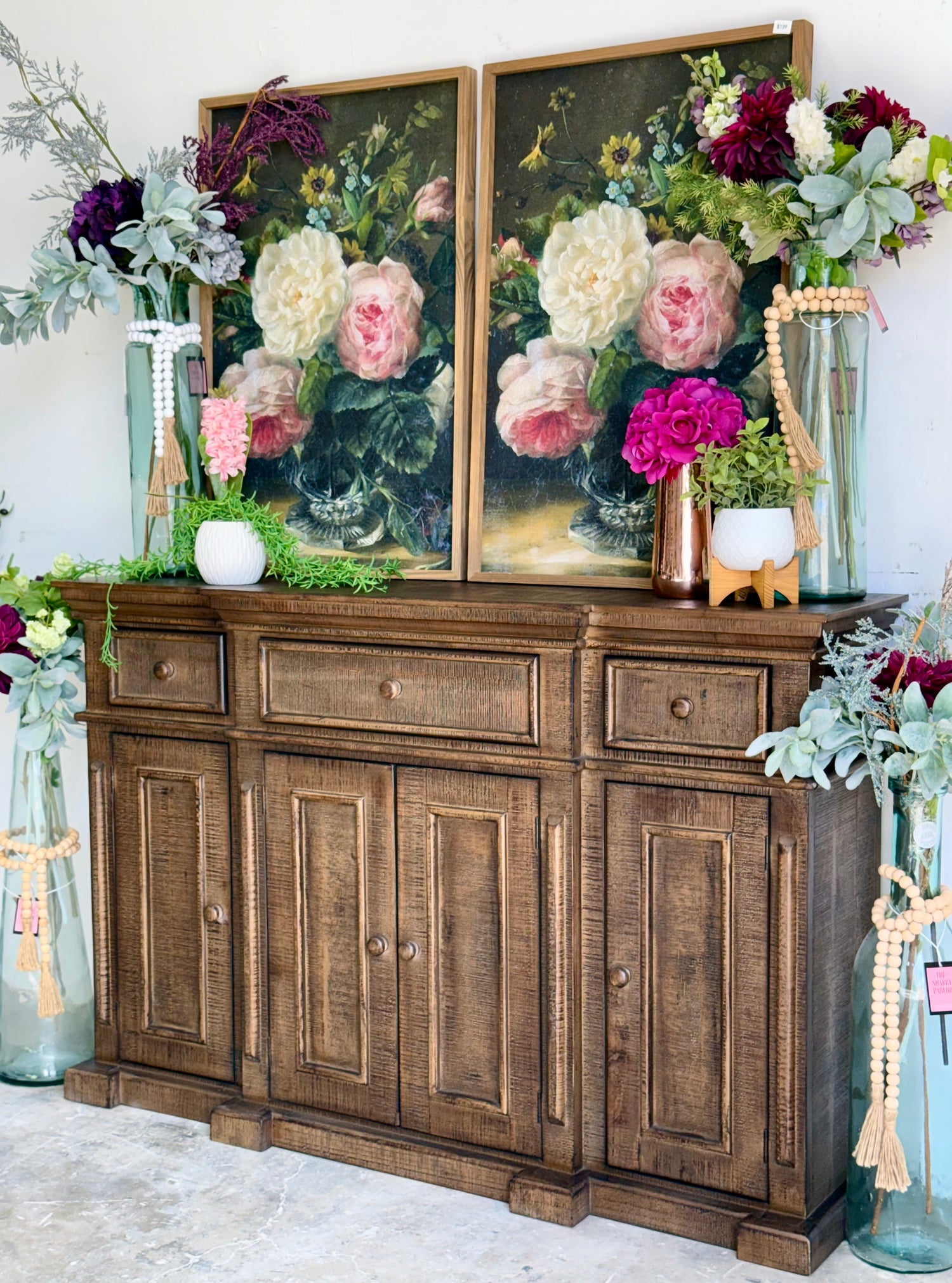 Lindsey 4-Door Console-Honeywood™