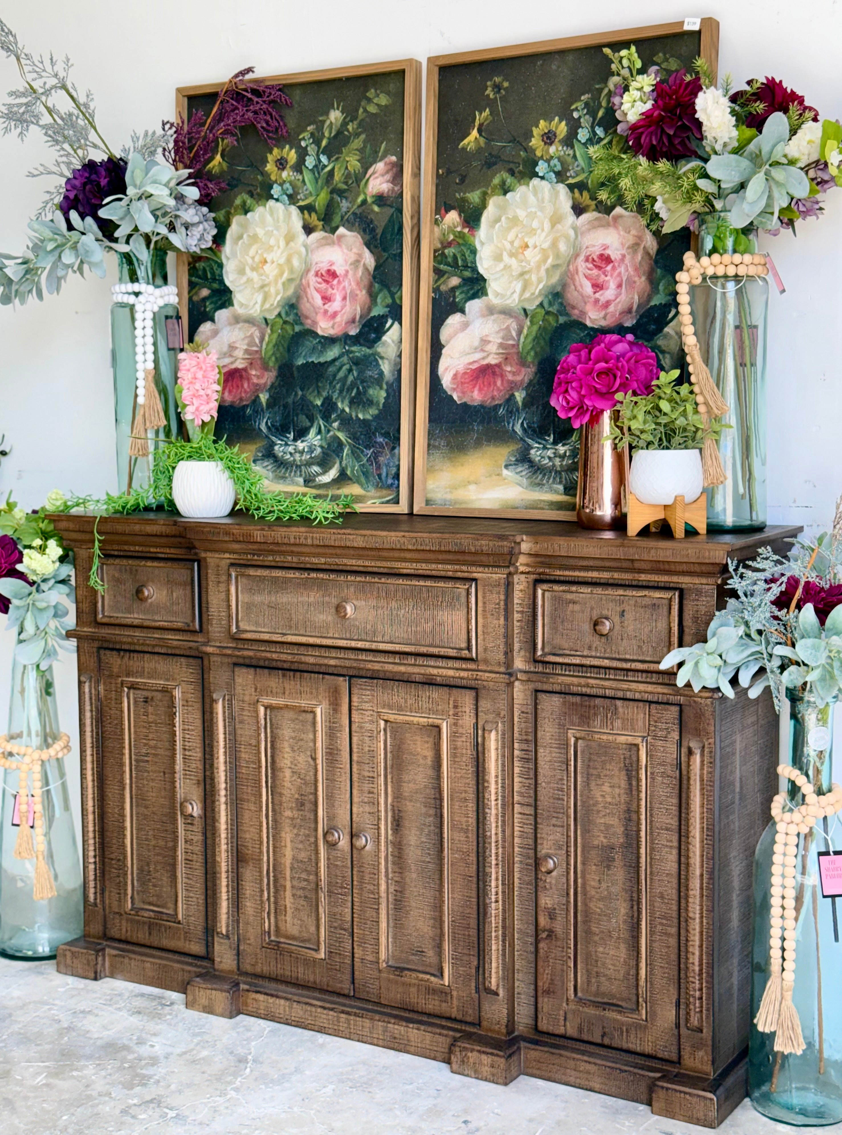 Lindsey 4-Door Console-Honeywood™