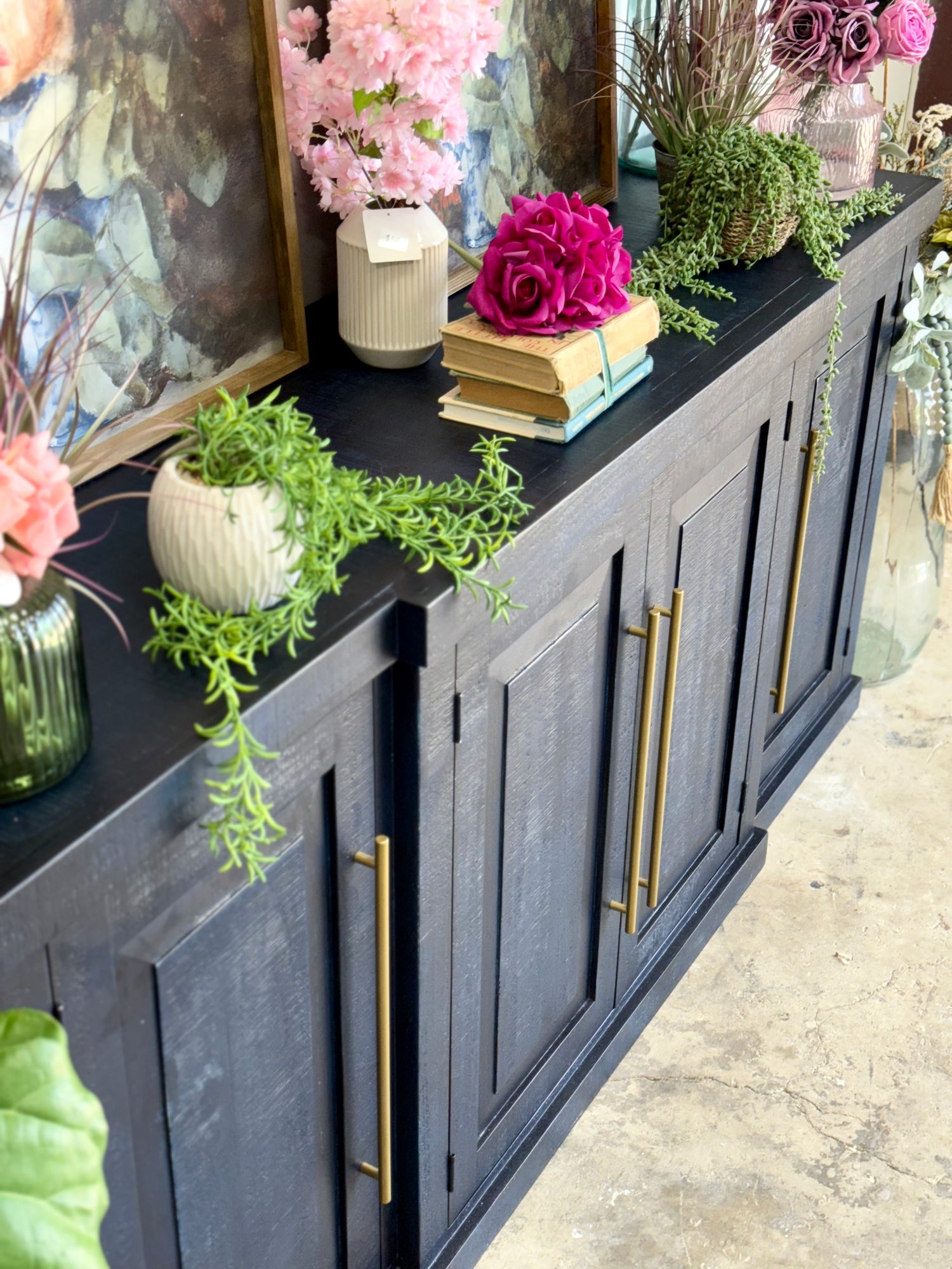Cyra 4 Door Console-Deep Blue/Gold
