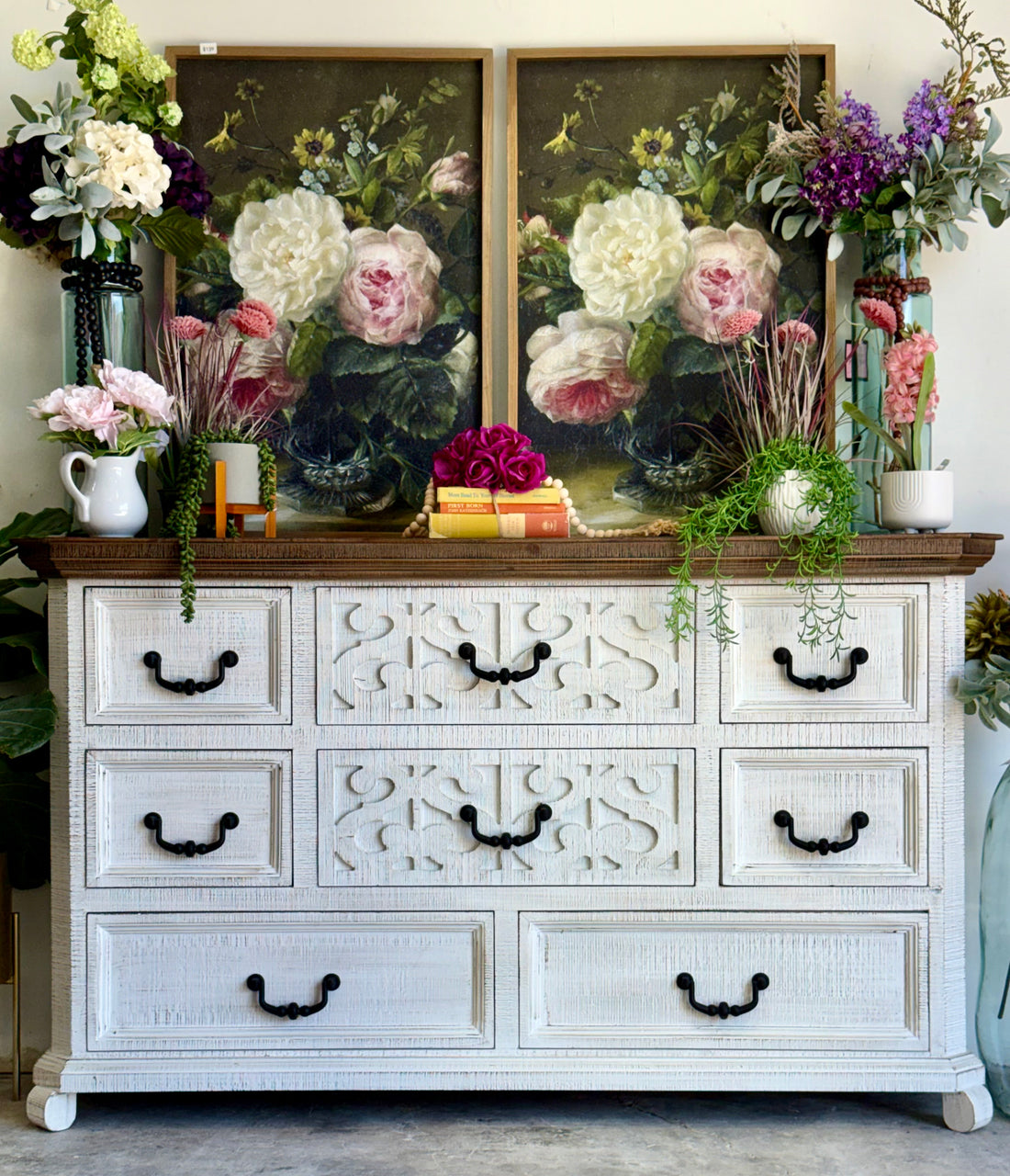 Harper Dresser- White Wheat/Honeywood™