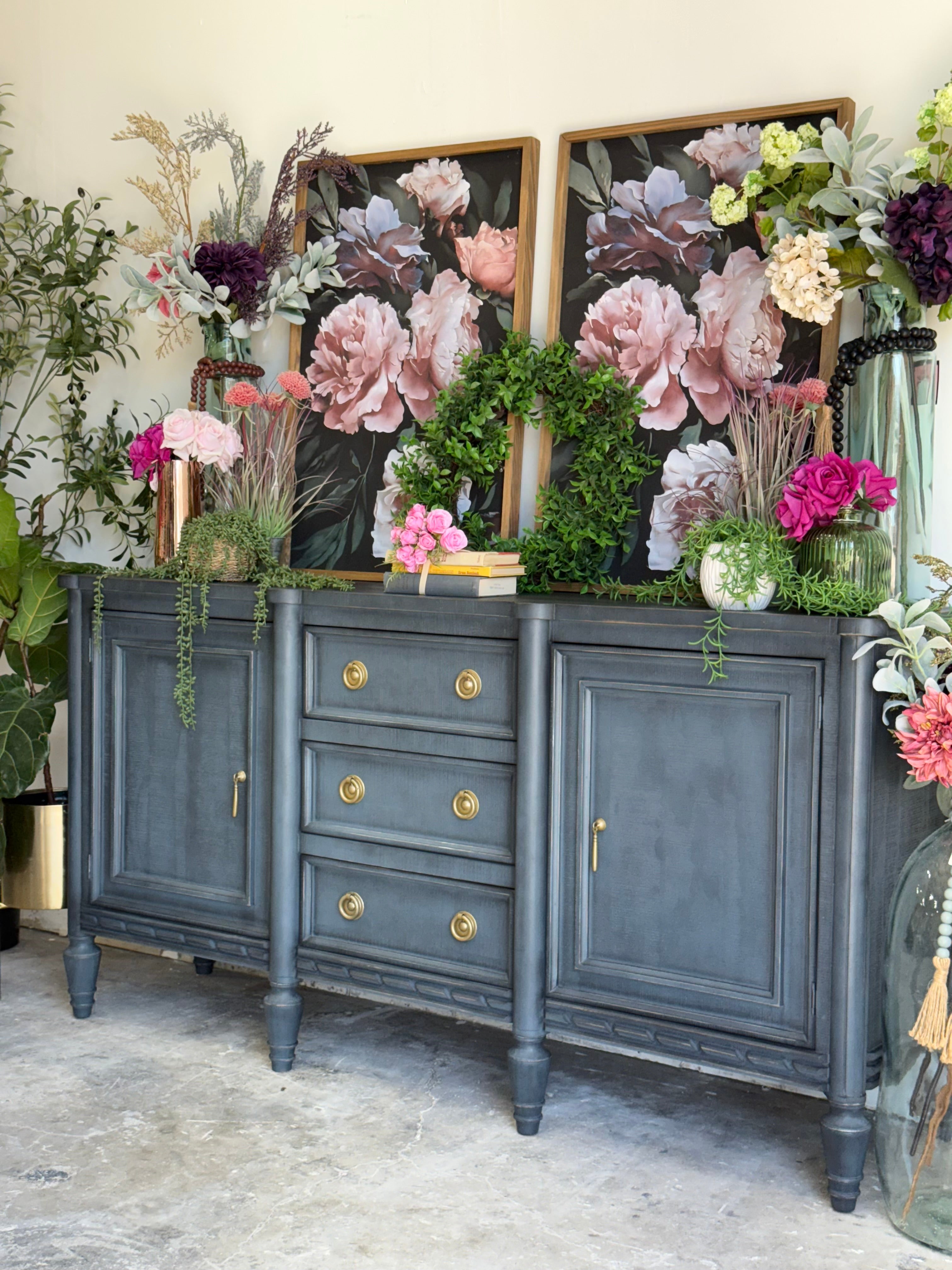 Juliette Console-Blue Haze™/Gold