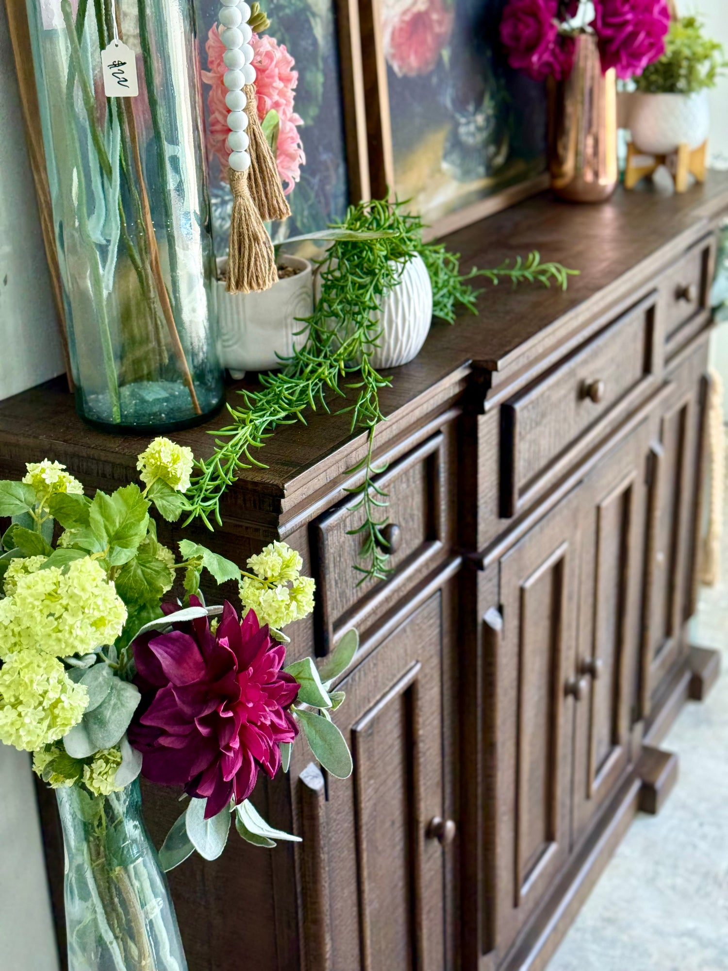 Lindsey 4-Door Console-Honeywood™