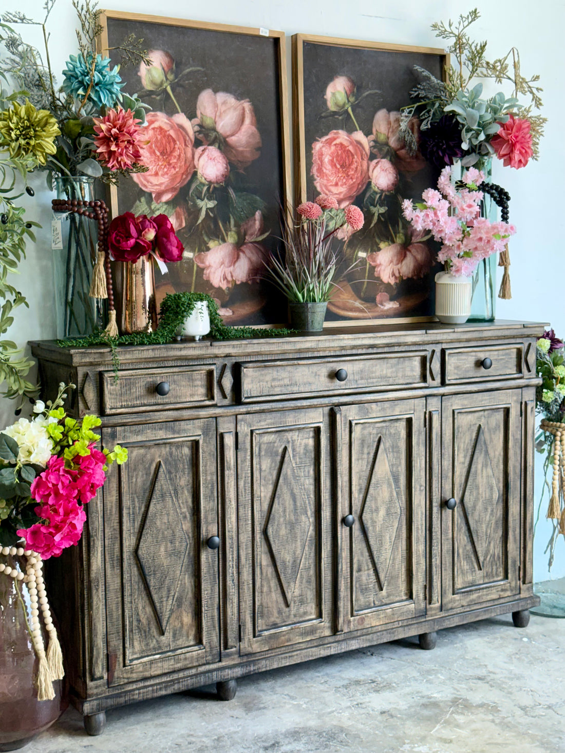 Julia 4 Door Console-Pecan™
