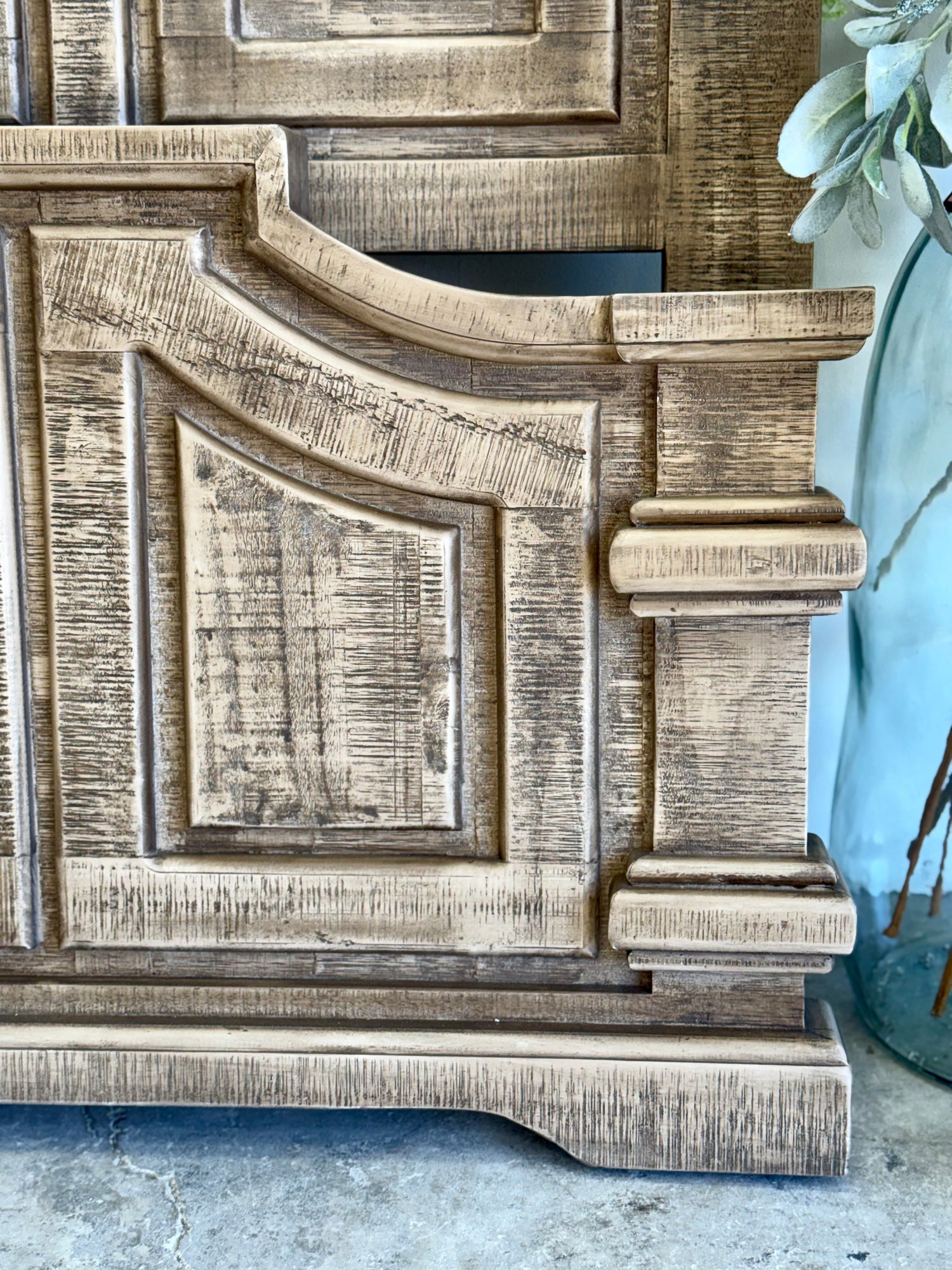 Eden Queen Bed-Sandstone