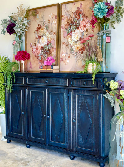 Julia 4 Door Console-Deep Blue