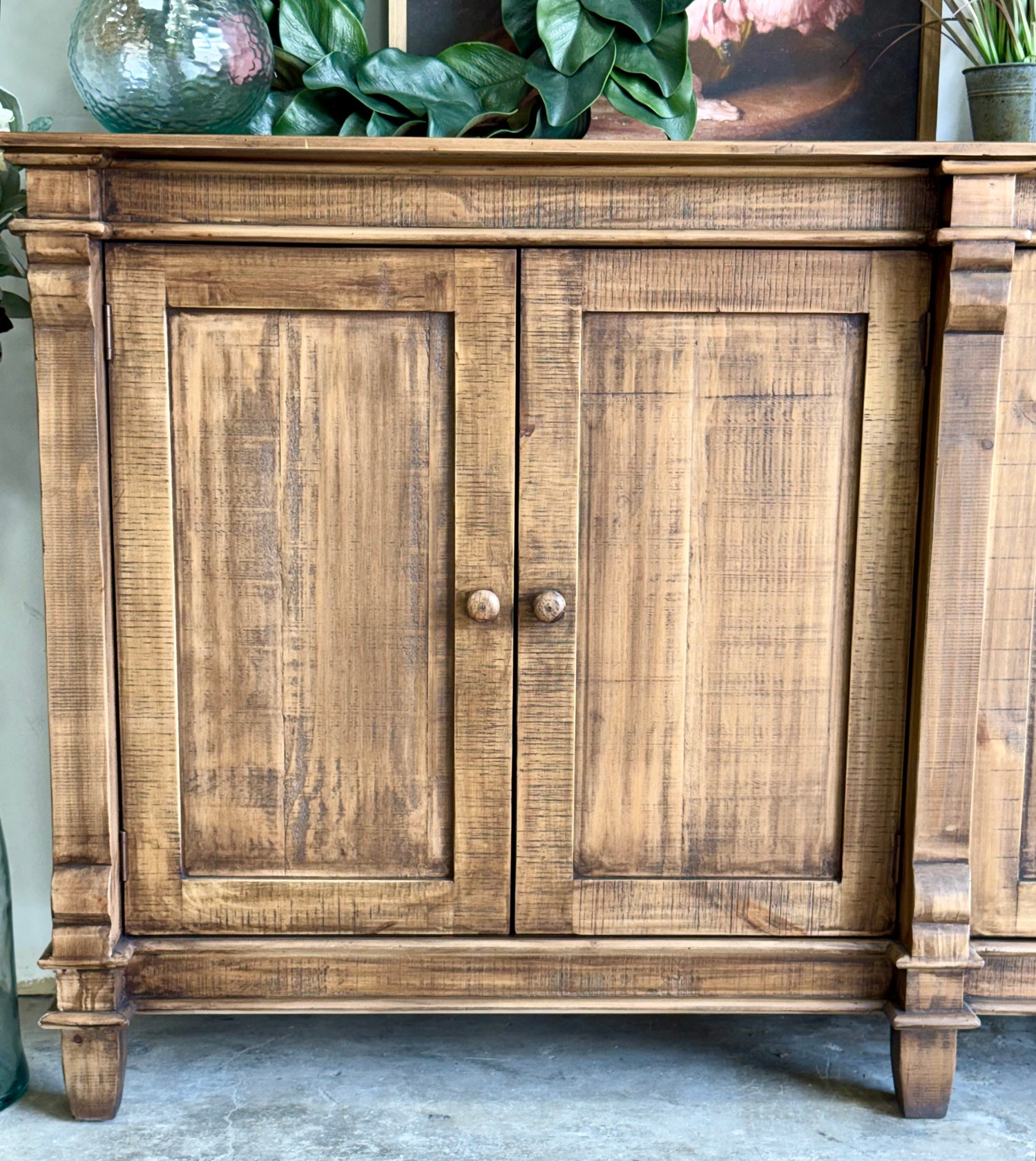 Allison 108" 6 Door Console-Timber