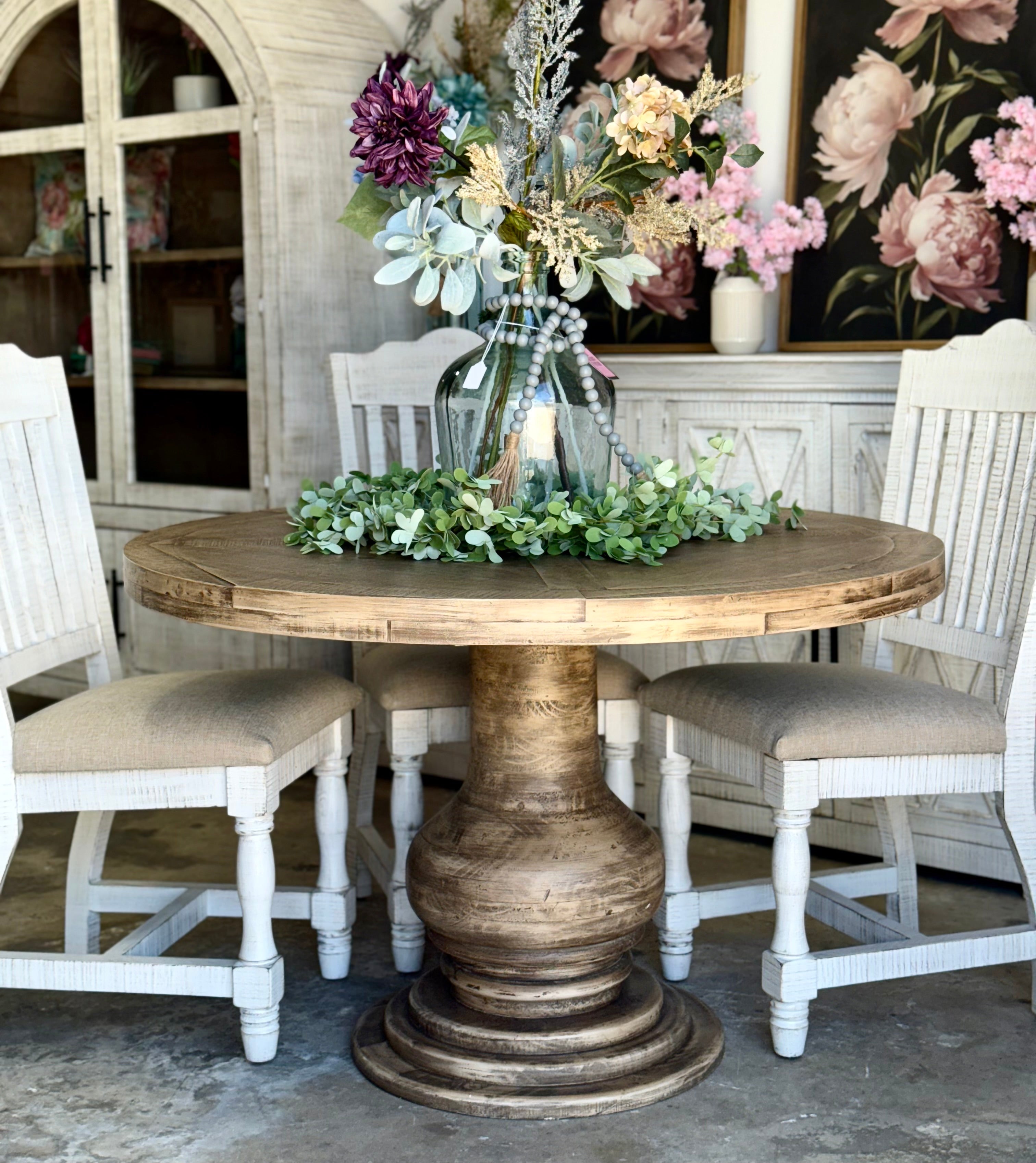 Clara 47&quot; Round Dining Table-Sandstone