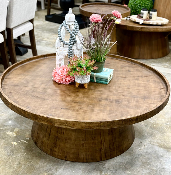 Kennedy 48" Round Coffee Table-Honeywood