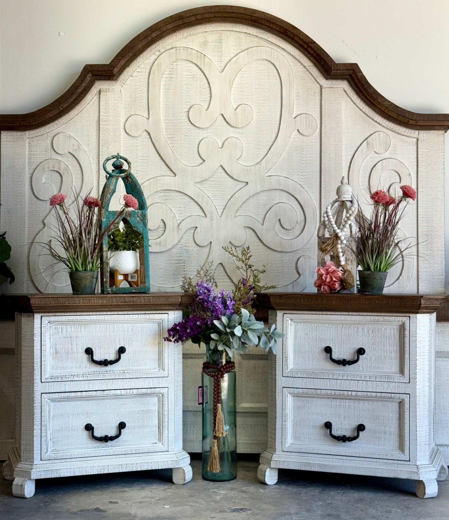 Harper Nightstand- White Wheat/Honeywood™