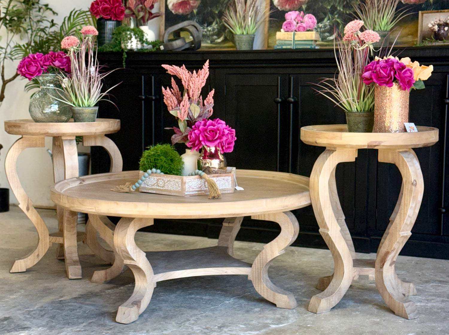 Delaney Round Coffee Table-Soft Drift